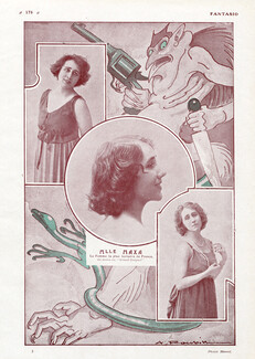 Mlle Maxa 1922 Roubille Portrait Devil