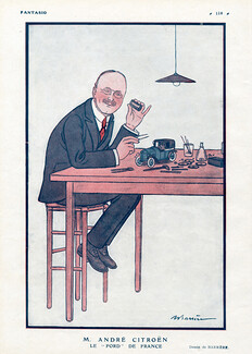 Barrère 1922 M. André Citroën Caricature