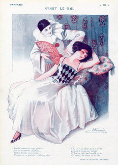 Suzanne Meunier 1922 Pierrot & Colombine
