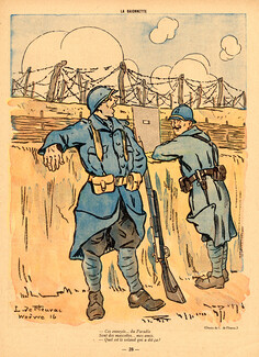 L. de Fleurac 1917 WW1 Soldiers