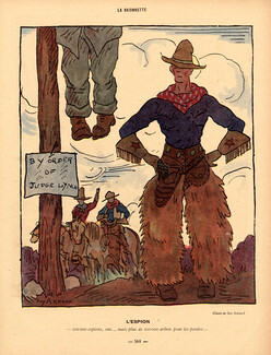 Guy Arnoux 1917 L'Espion, The Spy, Cowboy Sheriff, Américain