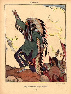 Guy Arnoux 1917 Native Americans Warpath Indian