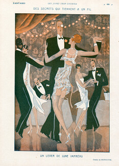 Léon Bonnotte 1928 Dance Hall Roaring Twenties, The too short skirts