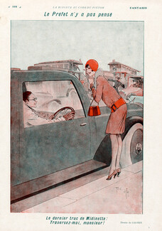 René Giffey 1928 Midinette Hitchhiking
