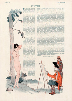 René Giffey 1928 Mitzi Nude Art Modeling