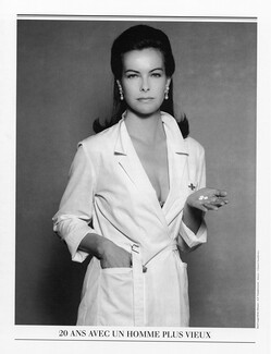 Carole Bouquet 2000 Nurse, Photo Karl Lagerfeld