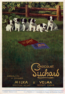 Suchard (Chocolates) 1914 Velma, Milka, Dogs