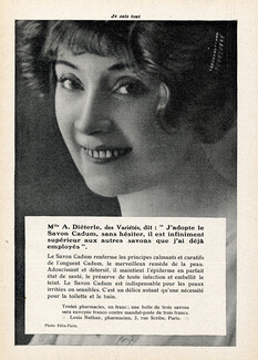 Cadum 1913 Mlle Diéterle