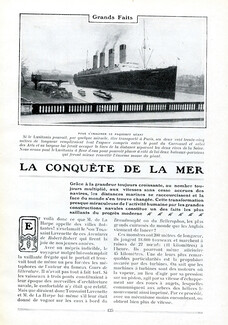 La Conquête de la Mer, 1908 - The Conquest Of The Sea Transatlantic Liners, Lusitania, Dreadnought, 10 pages