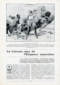 La Cravate, âme de l'Élégance Masculine, 1907 - Ties Lelong, Drian, Texte par Henri Duvernois, 8 pages