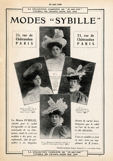 Madame Sybille (Millinery) 1905
