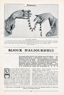 Bijoux d'Aujourd'hui, 1905 - Art Nouveau Jewelry, Anonymous jewelers, Text by Henri Duvernois, 9 pages