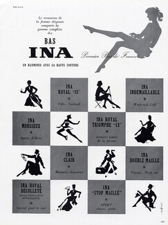 Ina (Stockings Hosiery) 1954 J. Langlais