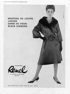 Renel (Fur Clothing) 1962 Fashion Photography