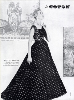 Lanvin Castillo 1957 Evening Gown