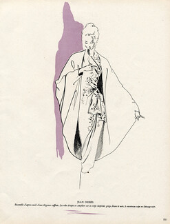 Jean Dessès 1947 Victoria Nat Fashion Illustration