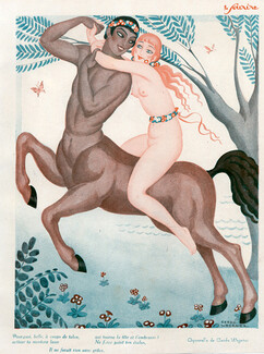 Gerda Wegener 1926 Nude Mythology Centaur