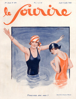 Suzanne Meunier 1926 Bathing Beauty