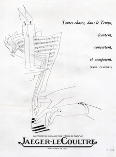 Jaeger-leCoultre 1948 Jean Pagès, Paul Claudel quote