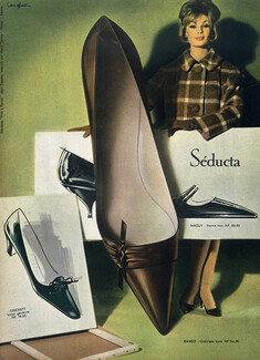 Seducta (Shoes) 1962 Langlais Coat Jean Desses