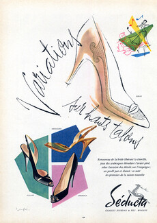 Seducta (Shoes) 1956 J. Langlais Variations sur hauts Talons