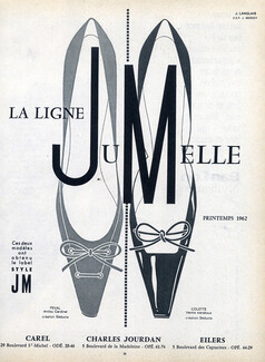 Charles Jourdan (Shoes) 1962 J. Langlais Ligne Jumelle
