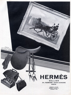 Hermès 1929 Tableau d'Alfred de Dreux, Saddle