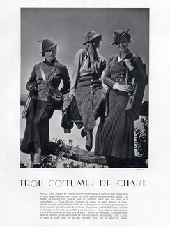 Jane Regny Anny Blatt & Nicoll 1935 Suits, Hunting Hermes