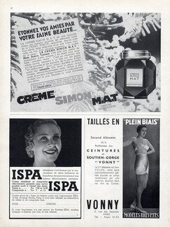 Crème Simon (Cosmetics) 1934 Vonny Girdle