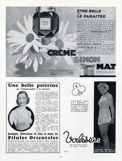 Crème Simon (Cosmetics) 1934 Valisere