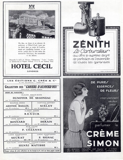 Crème Simon (Cosmetics) 1925 Vilà & Hotel Cecil
