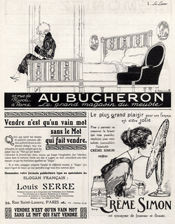 Crème Simon & Au Bûcheron 1924 Herouard, René Vincent