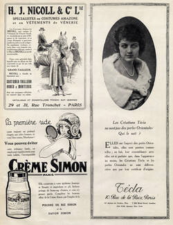 Crème Simon (Cosmetics) 1921 Vilà