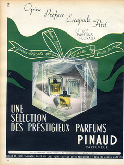 Pinaud (Perfumes) 1952 Opera Préface Escapade Flirt
