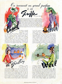 Chanel, Worth, Le Galion, Weil (Perfumes) 1942