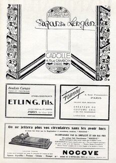 Cadolle (Perfumes) 1926 Suzanne Lenglen