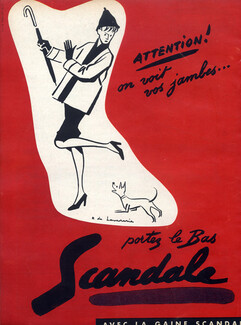 Scandale (Stockings) 1953 Raymond de Lavererie Dog
