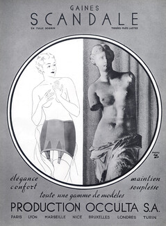 Scandale (Lingerie) 1936 Girdle, Venus de Milo