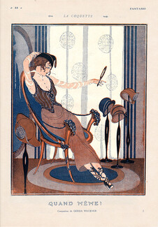 Gerda Wegener 1915 La Coquette Elegant Parisienne Hats Decorative Arts