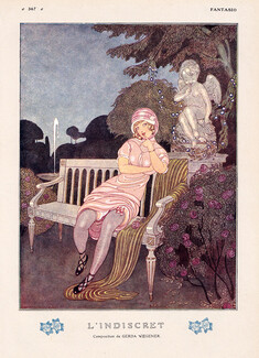 Gerda Wegener 1913 The Indiscreet Elegant Parisienne Angel Decorative Arts