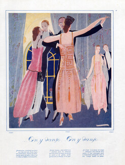 Paul Poiret (x3) 1922 Umberto Brunelleschi, Partner Dance