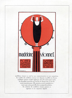 Madeleine Vionnet 1923 Avenue Montaigne Thayaht Label