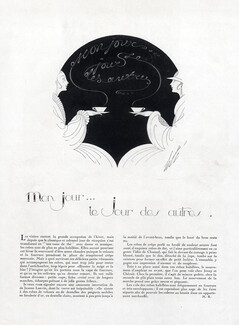 Mon jour... le Jour des autres, 1922 - Erté Novelties at the Fashion Dressmakers Lanvin Chanel Cheruit, Text by M. R.