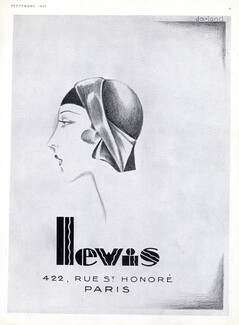 Lewis (Millinery) 1929 Hats Art Deco Style