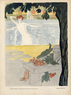 Roubille 1905 Bathing Beauty, Swimmer