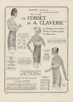 A.Claverie (Corsetmaker) 1919