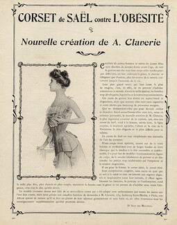 A.Claverie (Corsetmaker) 1915 Saël Corset
