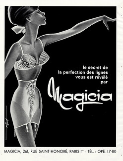Magicia (Lingerie) 1965 Pierre Pigeot Bra Girdle