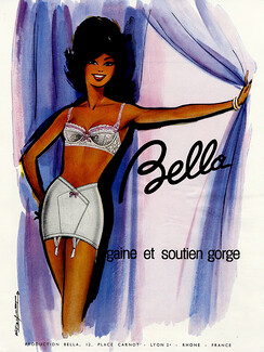 Bella (Lingerie) 1964 Girdle, Brassiere, Pin-Up
