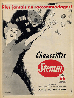 Stemm (Socks) 1953 René Gruau